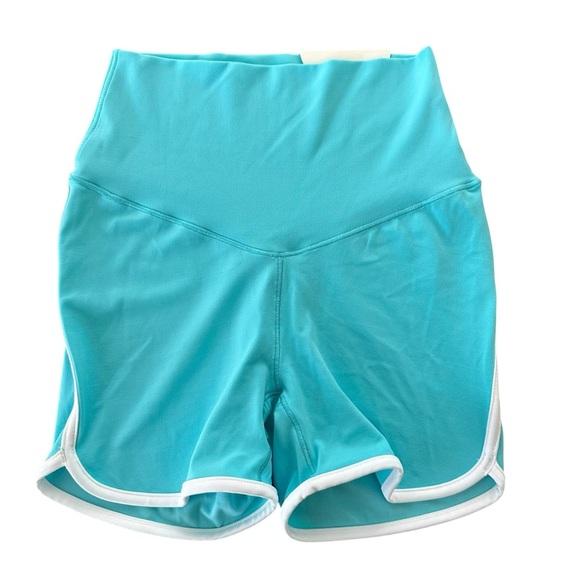 NWT Offline Aerie XS Turquoise Real Me Hi Rise Shortie Shorts New 3” Inseam - Picture 1 of 4